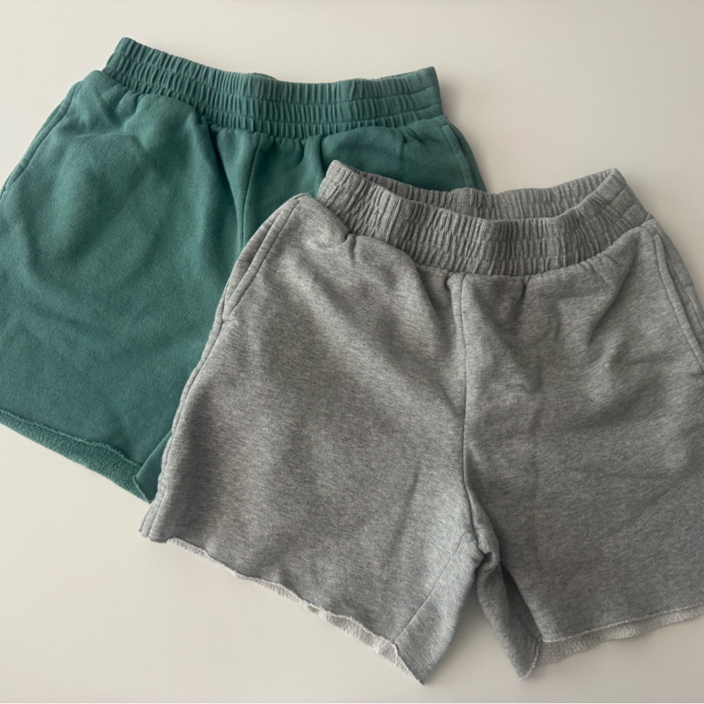 BUNDLE OF 2 art class Girls' Green and Gray Sweat Shorts